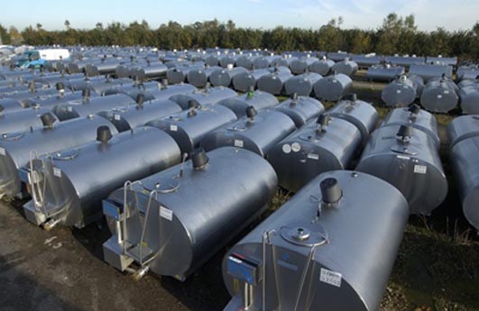 Used milk tanks/milk cooling tanks (O-92 cleaning)